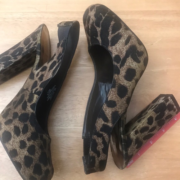 Nicole by Nicole Miller Shoes - Adorable leopard print sling back heels size 6